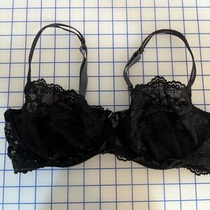 Gilligan & O'Malley Black Lace Underwire Bra